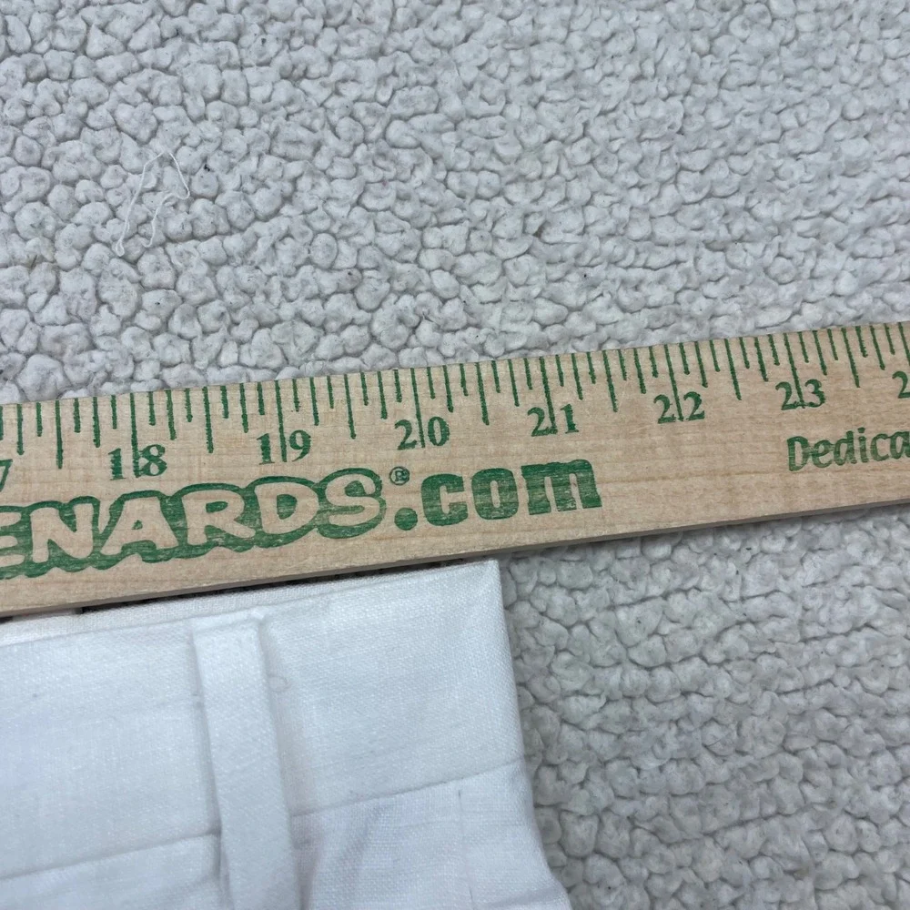 Lauren Ralph Lauren Pants Mens 40Wx32L White 100% Linen Dress Trousers FlatFront